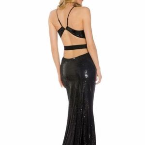 Halston heritage sequence dress